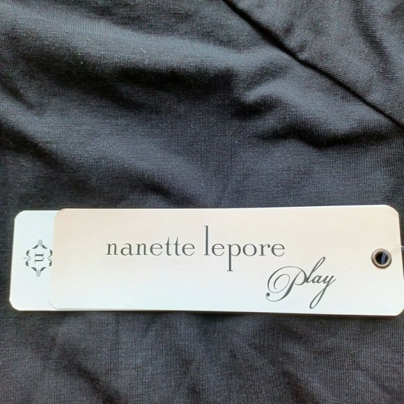 Nanette Lepore Play Women's Plus 1X 2X Laser Cut Hoodie Hooded Active Top Black - Picture 7 of 10